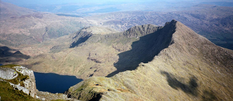 View from Snowdon - one of the National three peaks